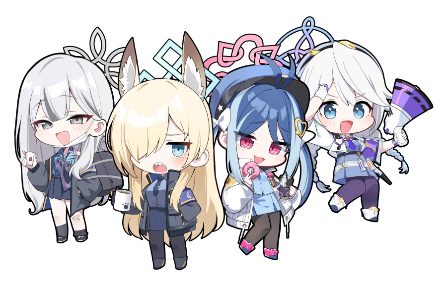 블루아카) 발키리 4인 SD 그렷음