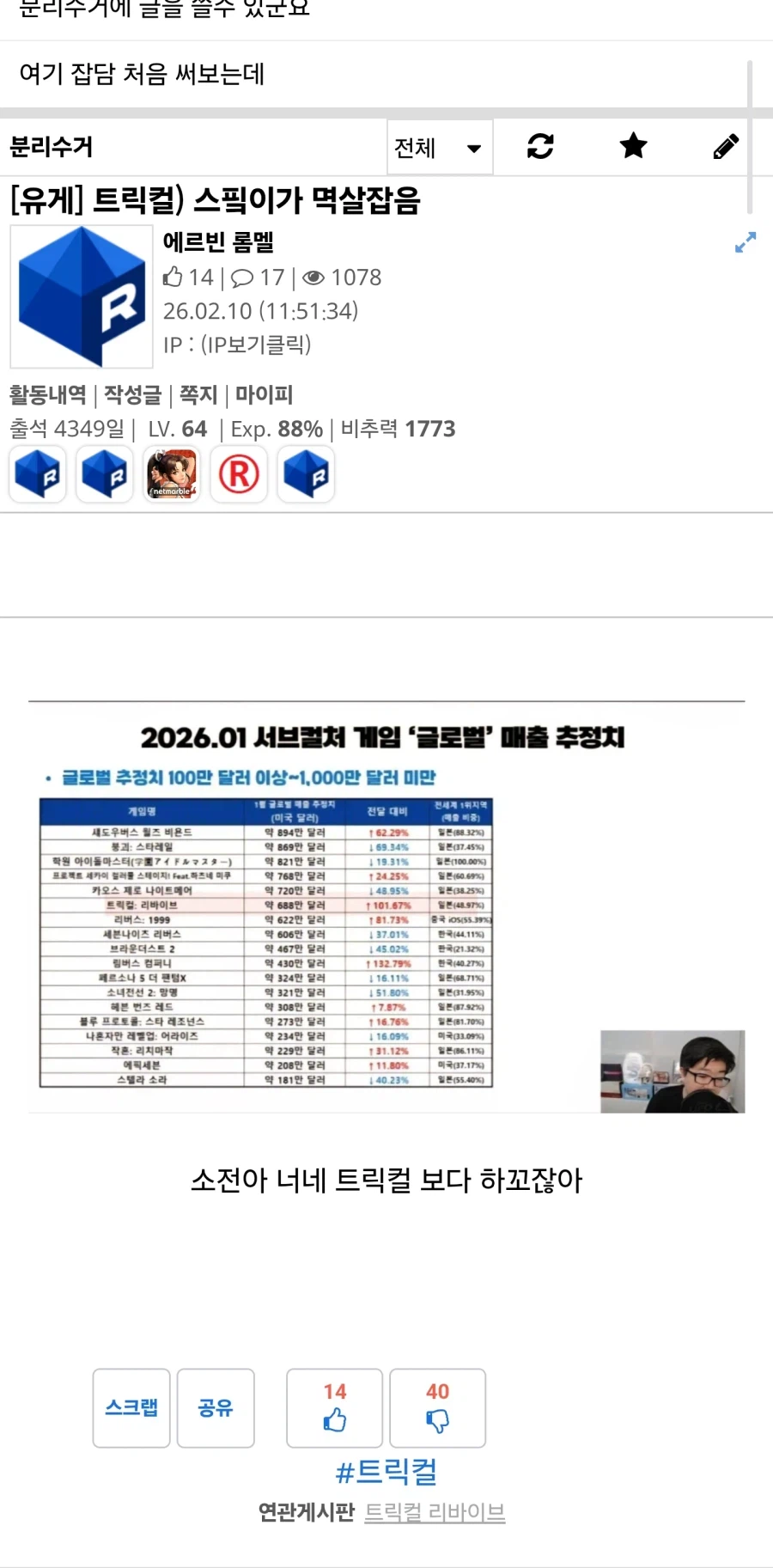 굴단초식을 굴단 아닌놈한테 당하니까 멍하게 되네