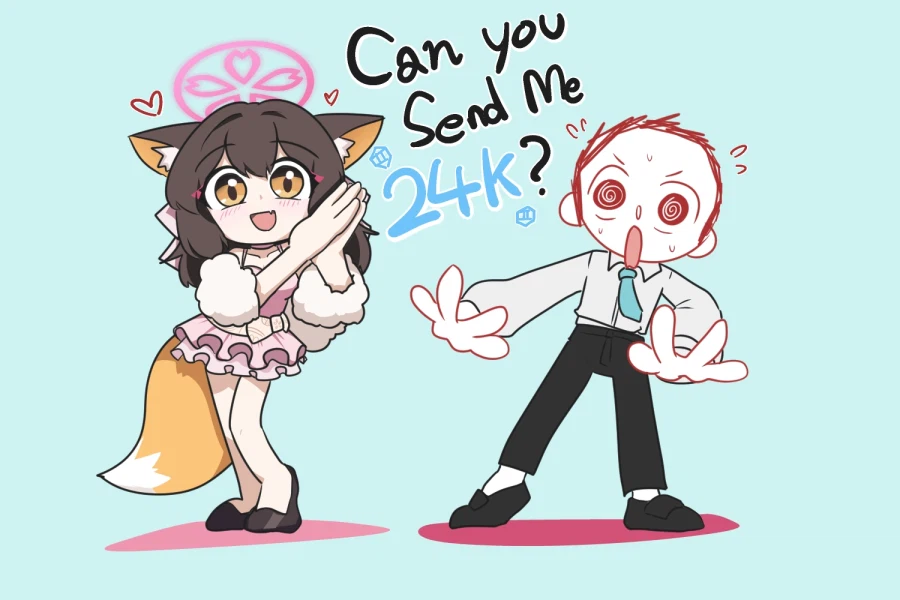 블루아카) Can You Send Me 24K? .grim