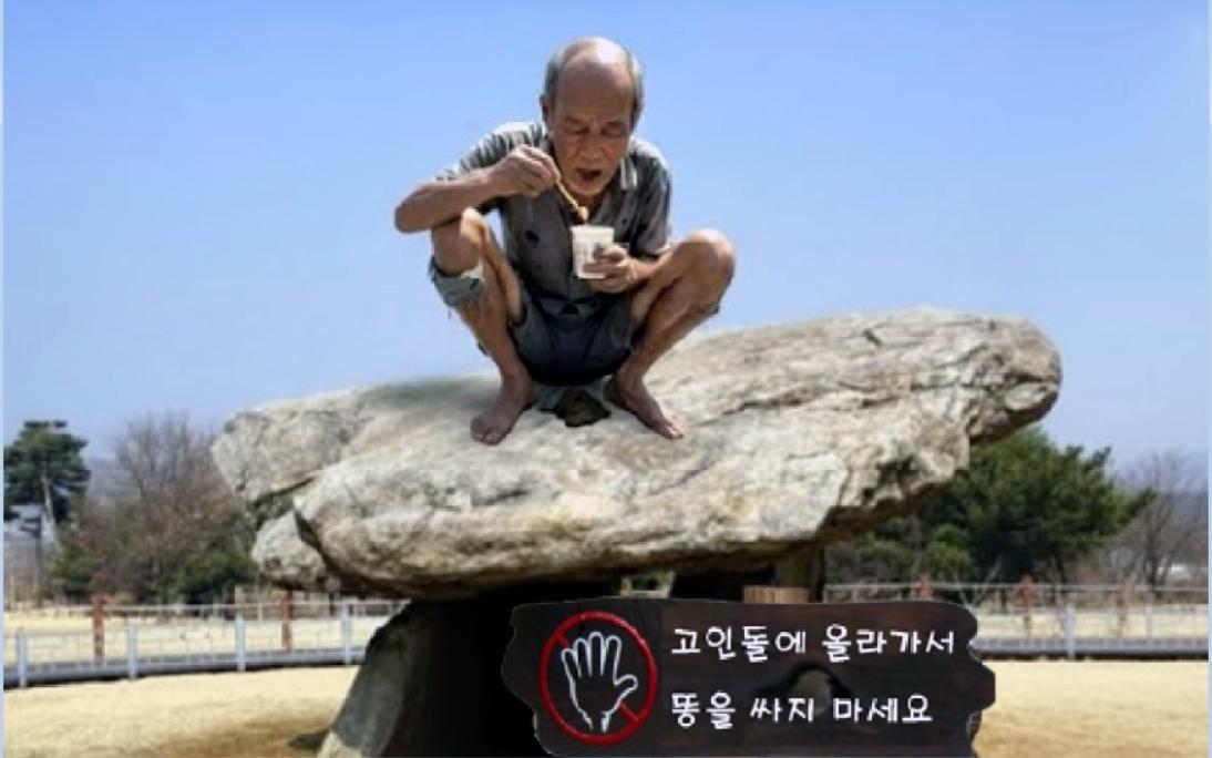 고인돌에 똥 싸는 새끼야