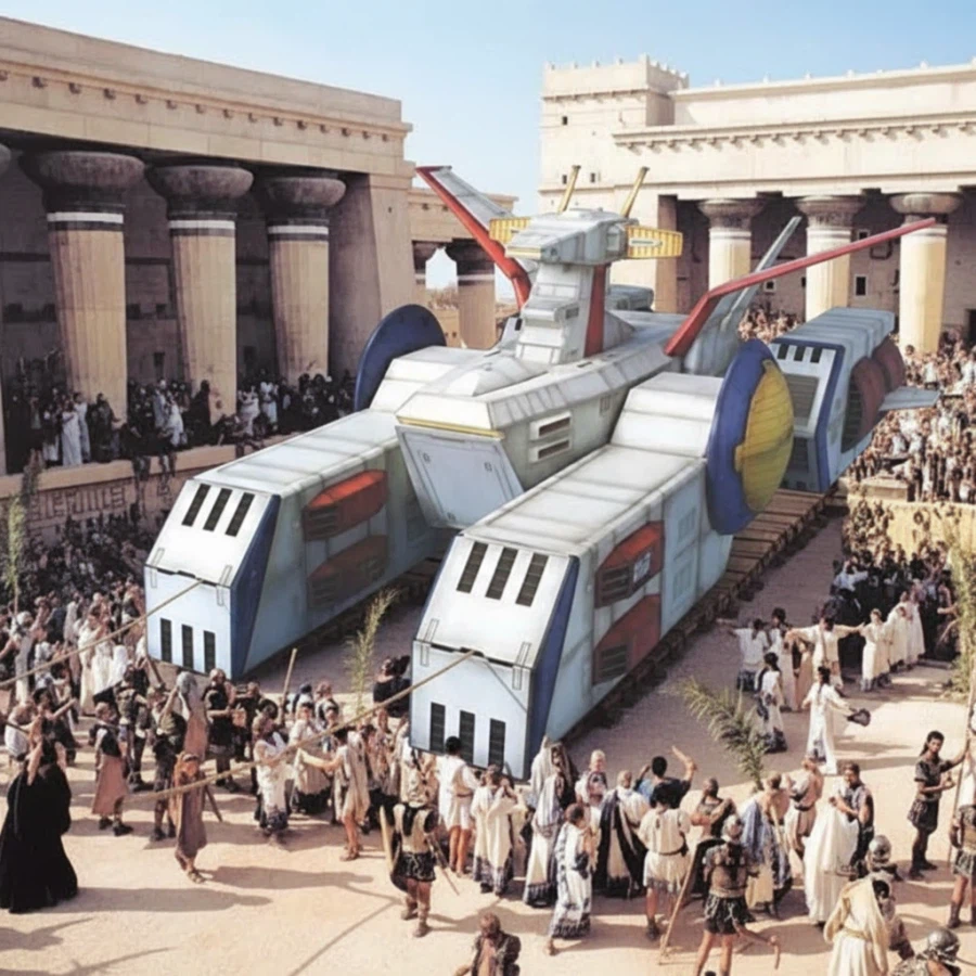 그리스놈들이 목마를 놓고 도망 갔습니다