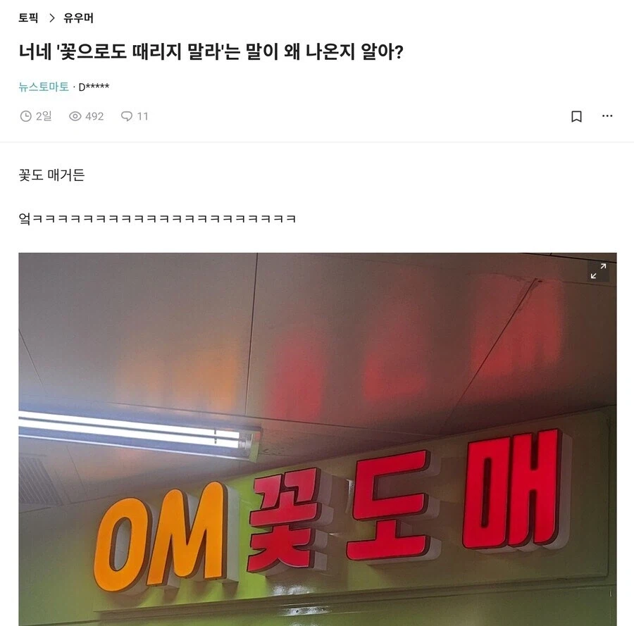 너네 '꽃으로도 때리지 말라' 는 말이 왜 나온 줄 알아?_2.webp