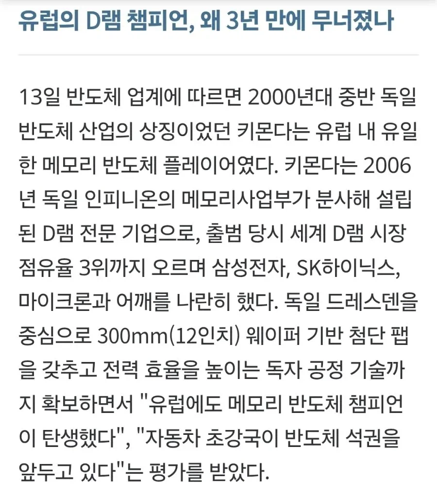 독일에서 지금 땅을 치고 후회한다는 기업