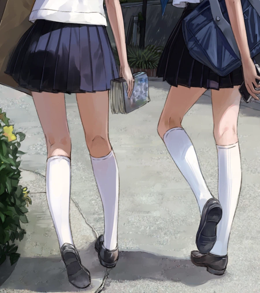 작가 그림의 무릎 뒤, 작가의 무릎 뒤