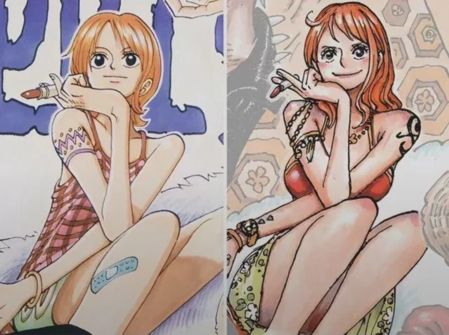 나미로 보는 원피스 30년간 작화변화