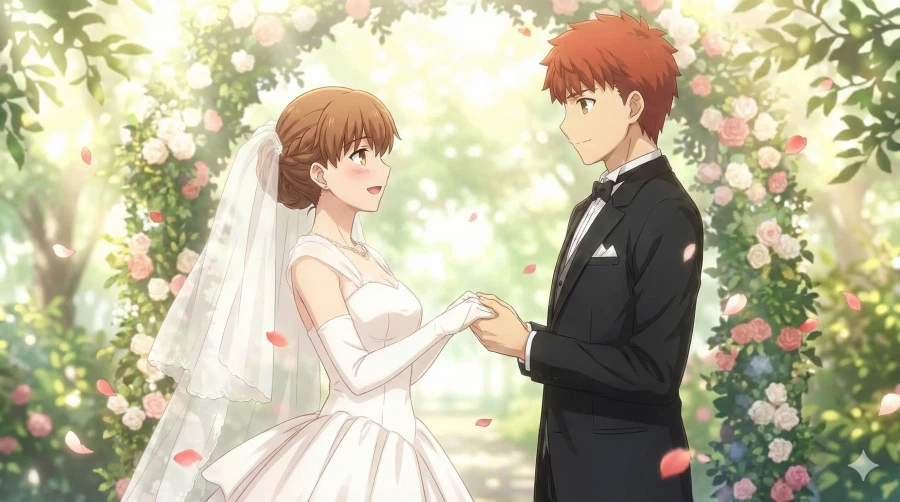 페이트)나스피셜 루트도 필요없고 3초면 결혼 가능함