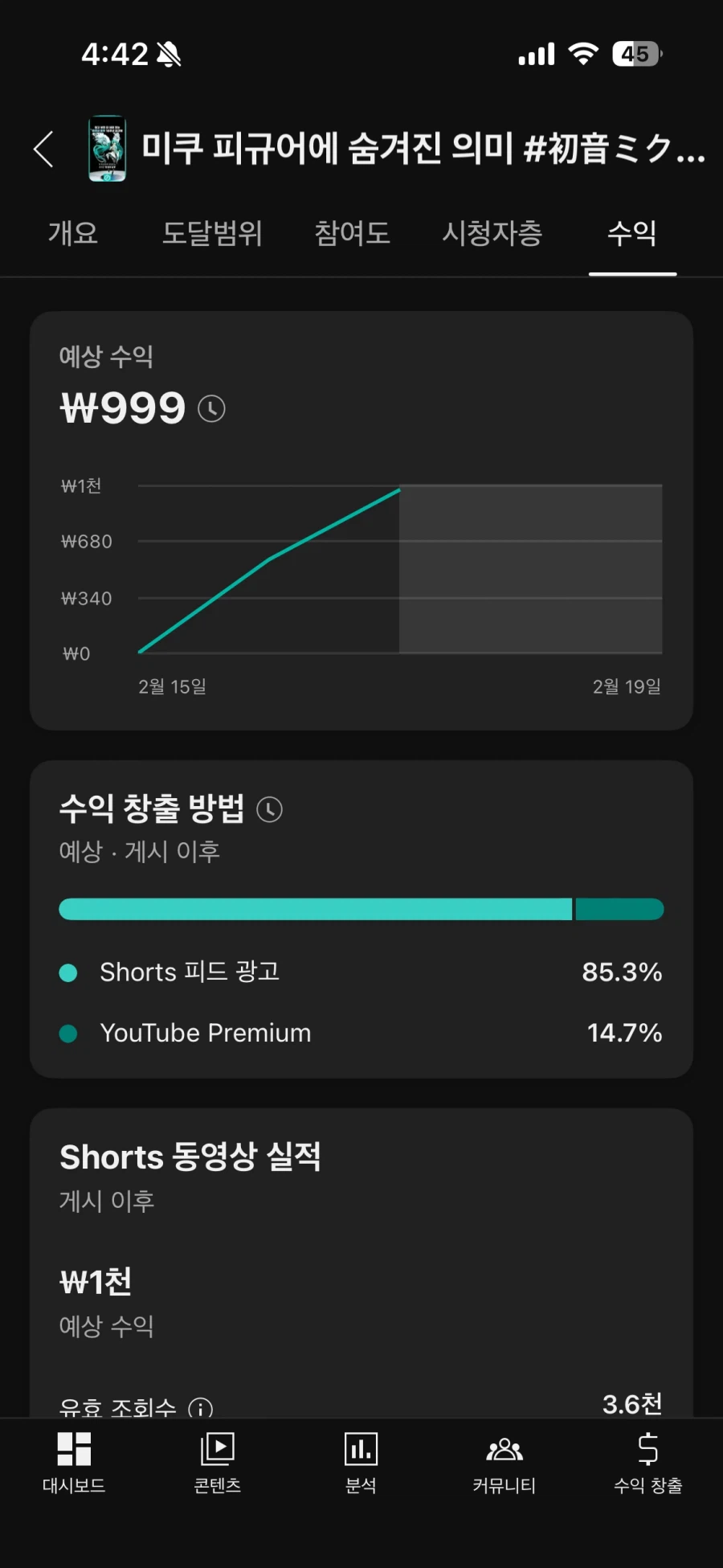 유튜브 쇼츠로 수익 1천 찍은거 인증.jpg_2.webp