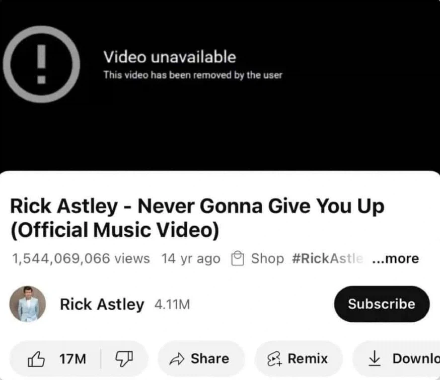 속보)릭롤링 영상