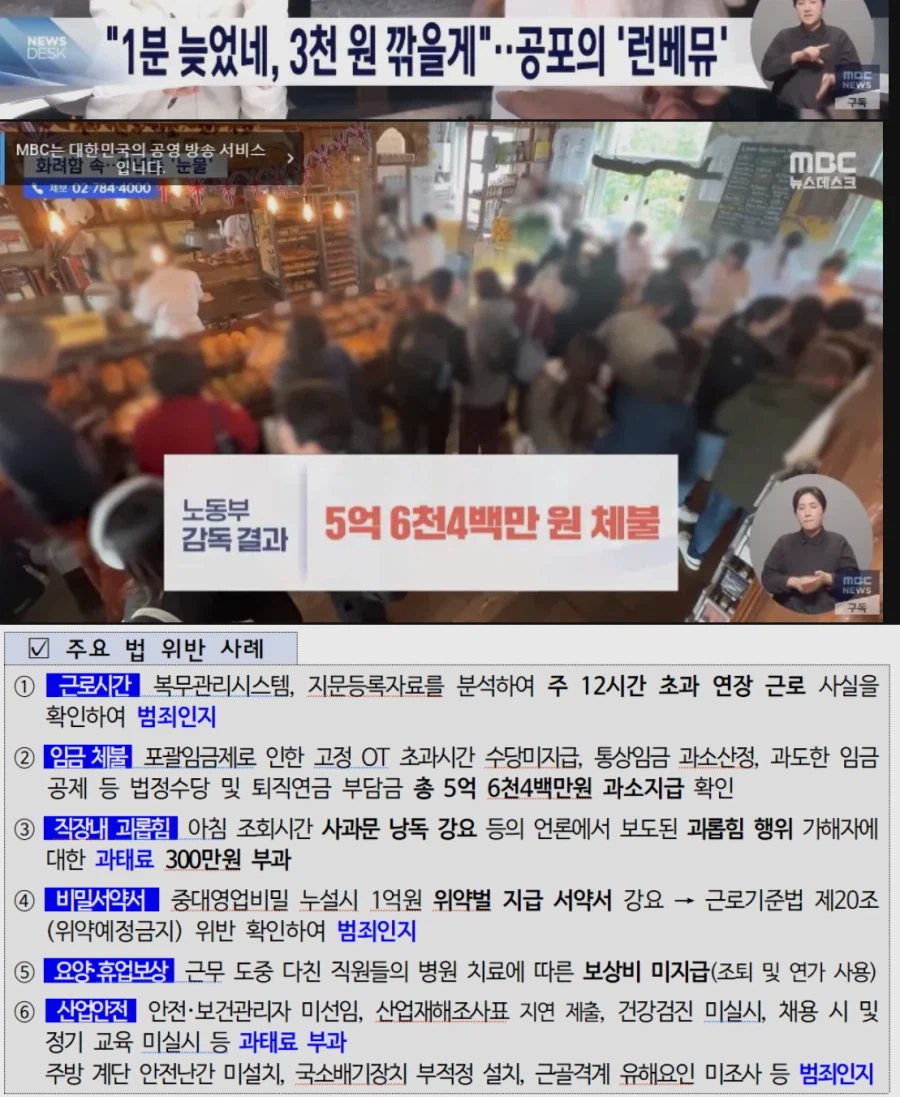 런던 베이글 노동부 감독 결과 .jpg