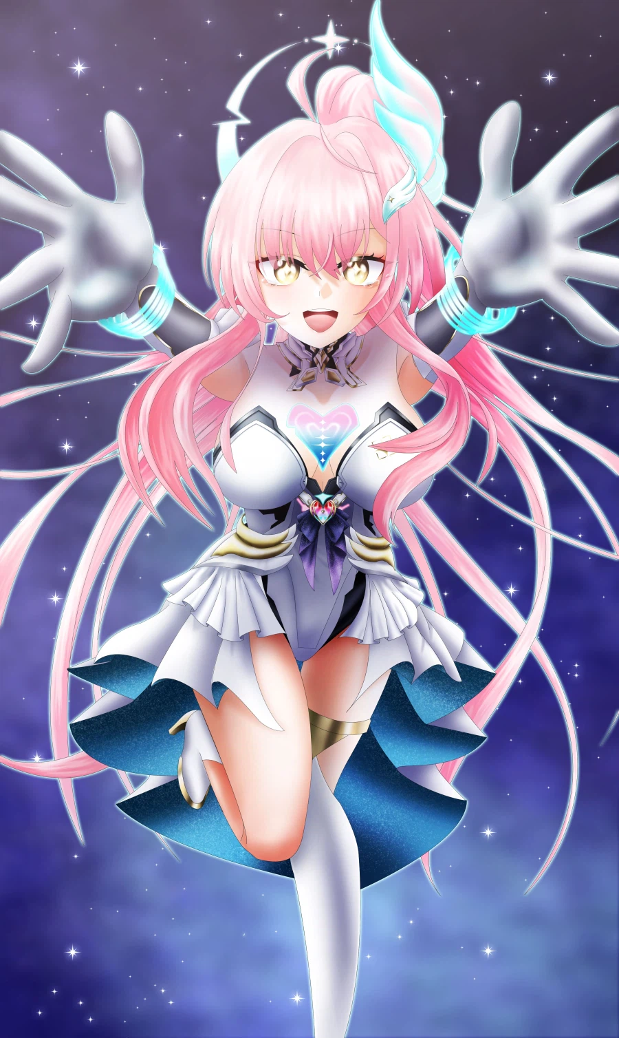 명조) 안아달라는 에이메스를 그려봤습니다.