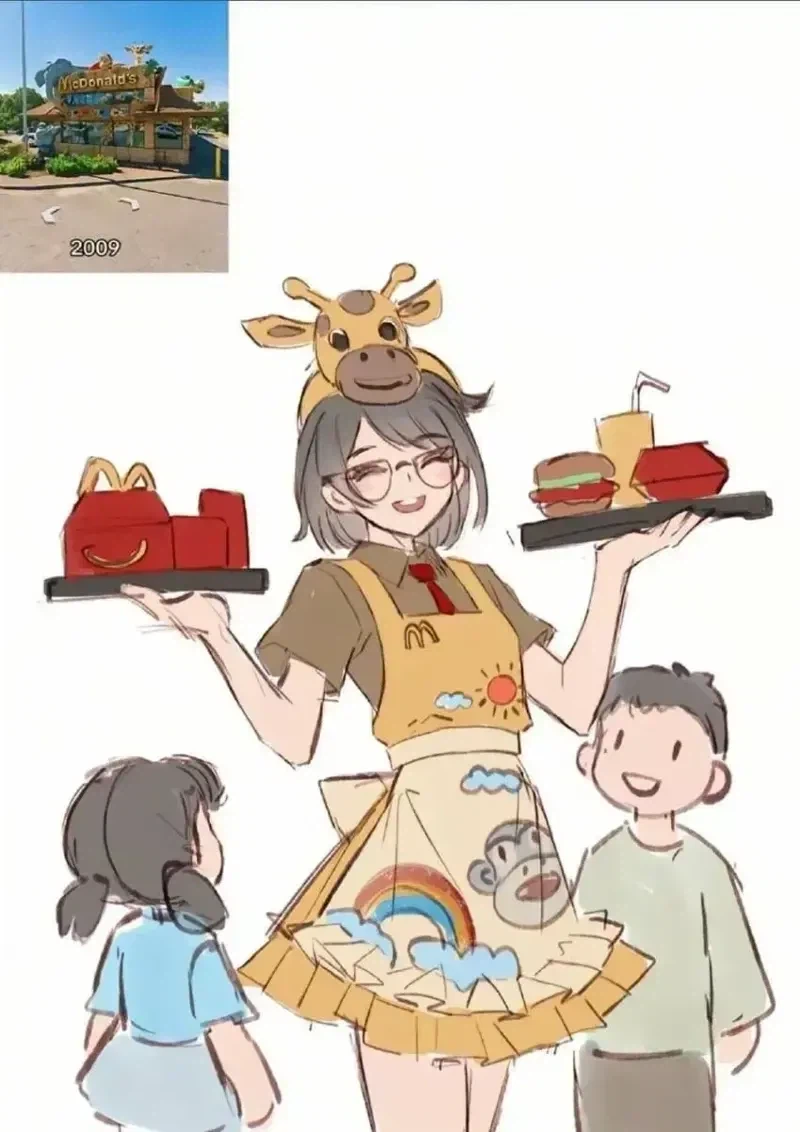 변해버린 맫도날드 누나