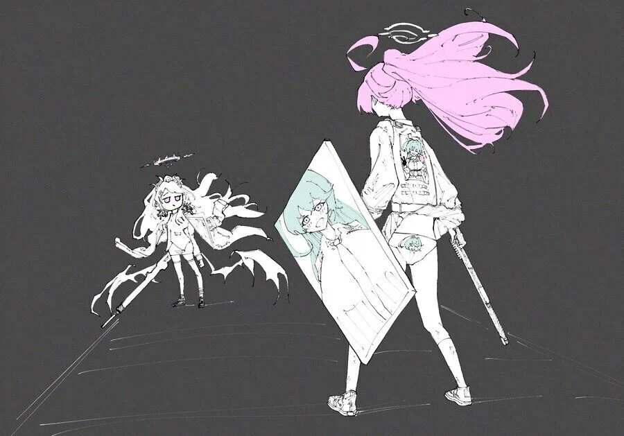 [블루아카]대책위 3장 당시의 호시노 만화 특징