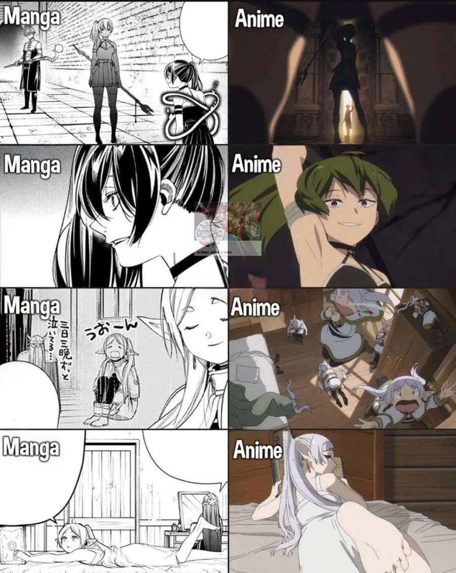 [장송의프리렌] 만화와 애니의 차이