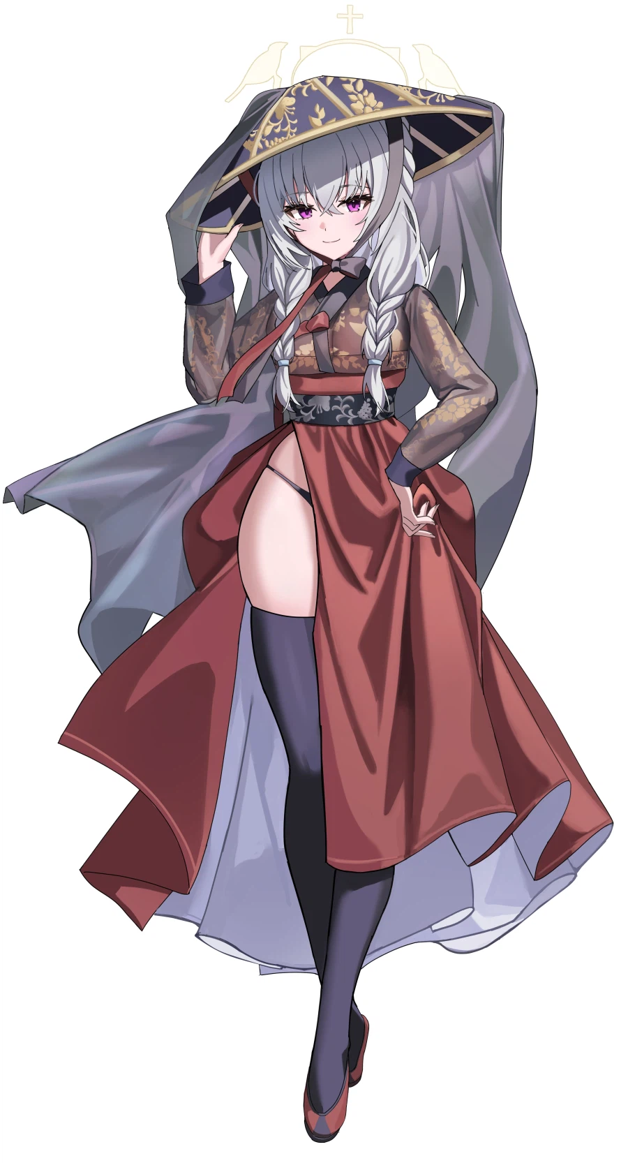 [블루아카] 각오가 굉장한 한복을 입은 사쿠라코