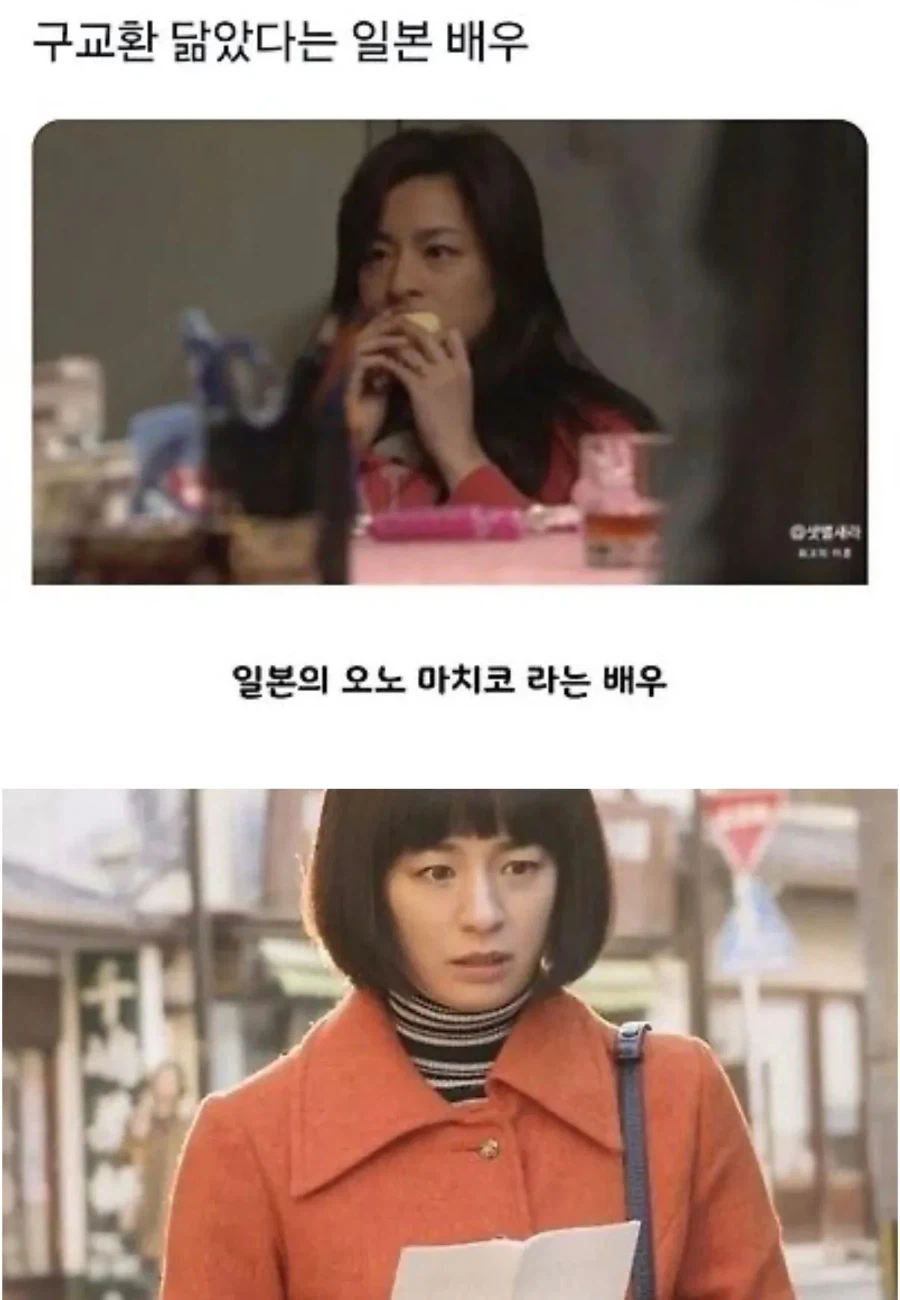 구교환 닮았다는 일본 여배우...ㄷㄷ