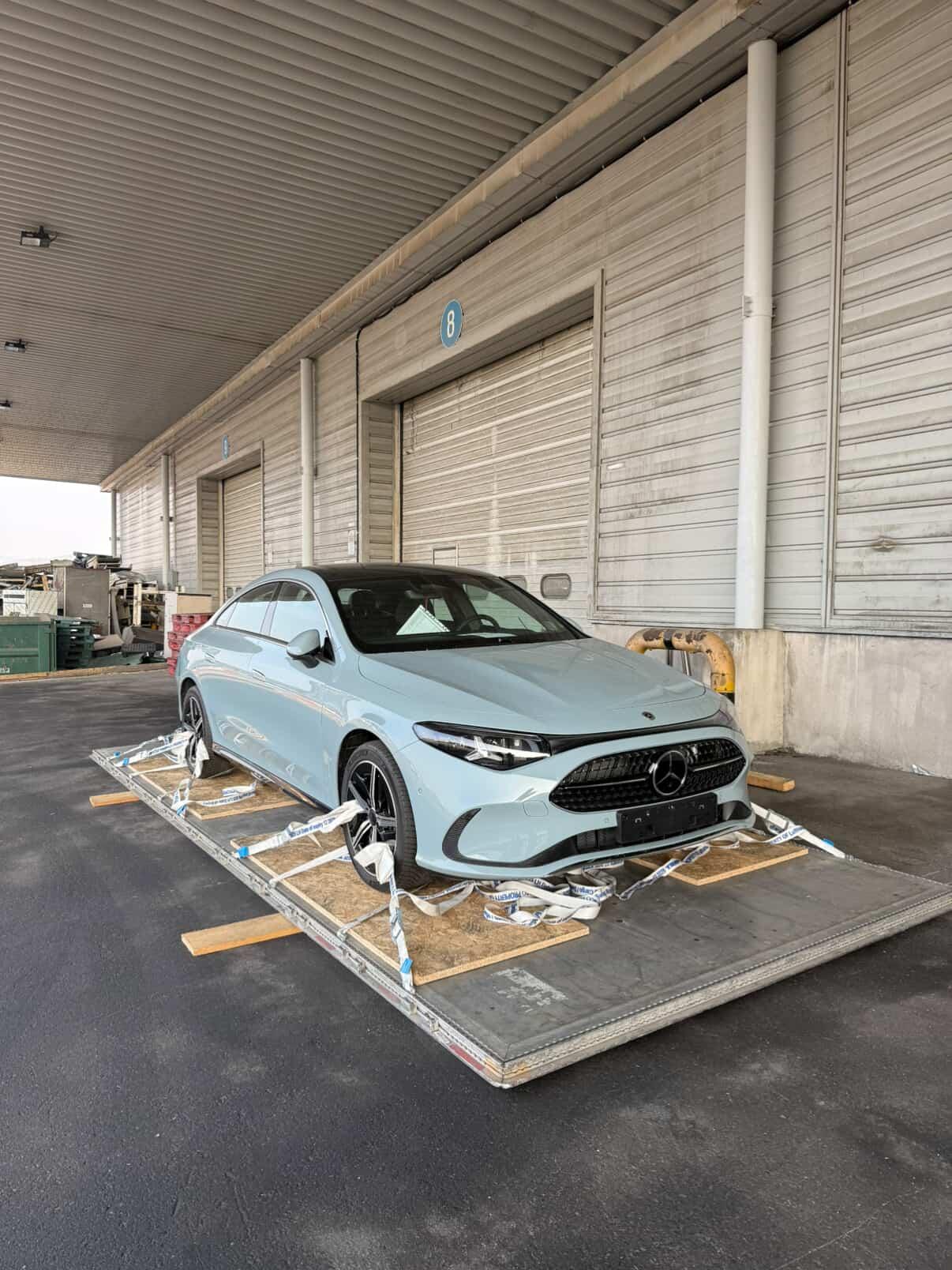 세관 검사장 반입된 벤츠 CLA 220 포착