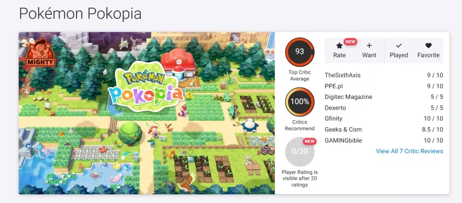 포켓몬) 올해의 게임이라는 포코피아의 최대단점