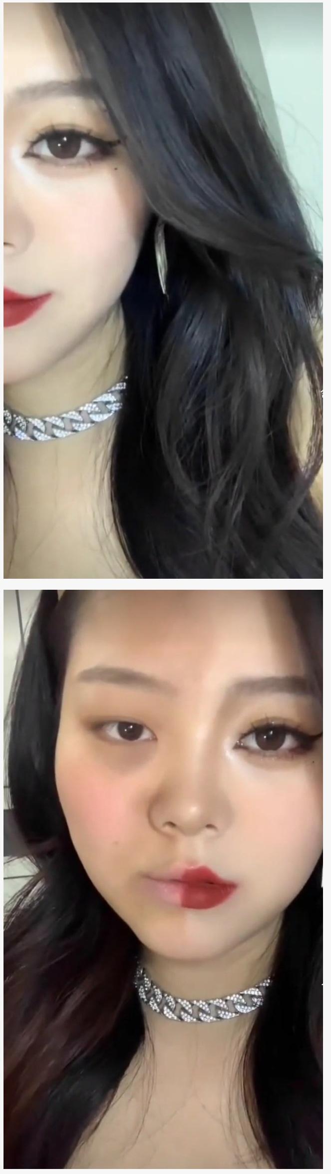 민낯과 화장의 차이