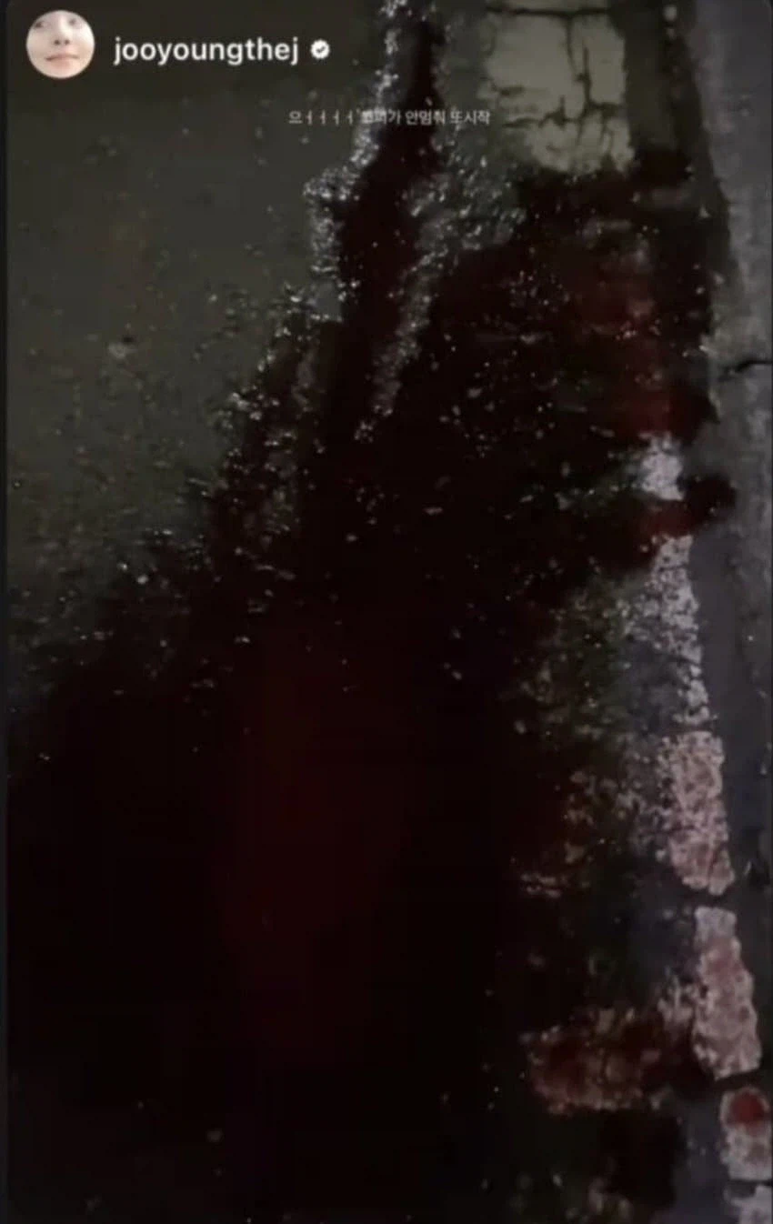 여배우가 흘린 코피