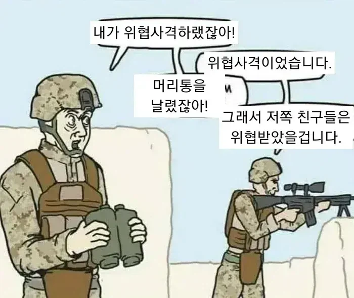 위협사격의 진정한 의미