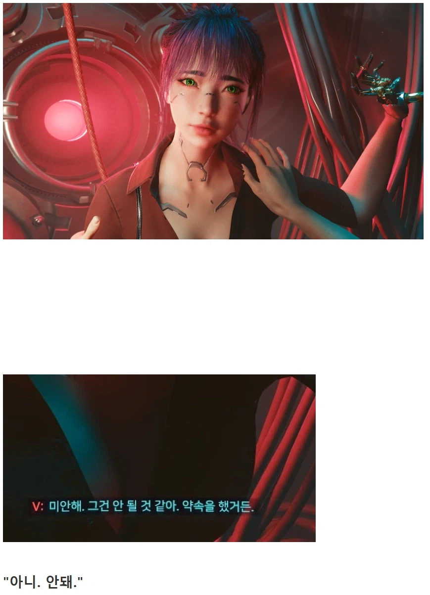 사이버펑크)"V...날...죽여줘...."