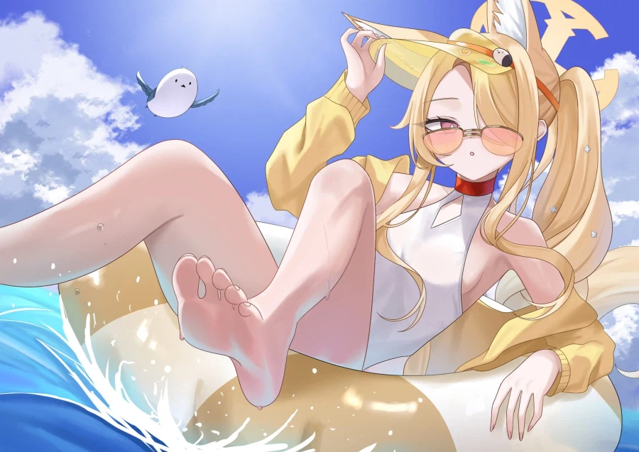 [블루아카] 수영복 입은 섹시세이아👣