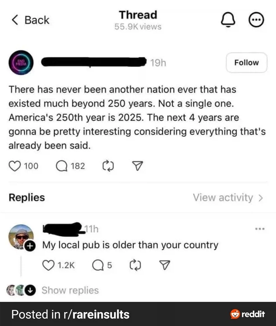 MAGA : 우리나라보다 역사 짧은 놈들이 미국에 대해서 뭘 알겠냐?