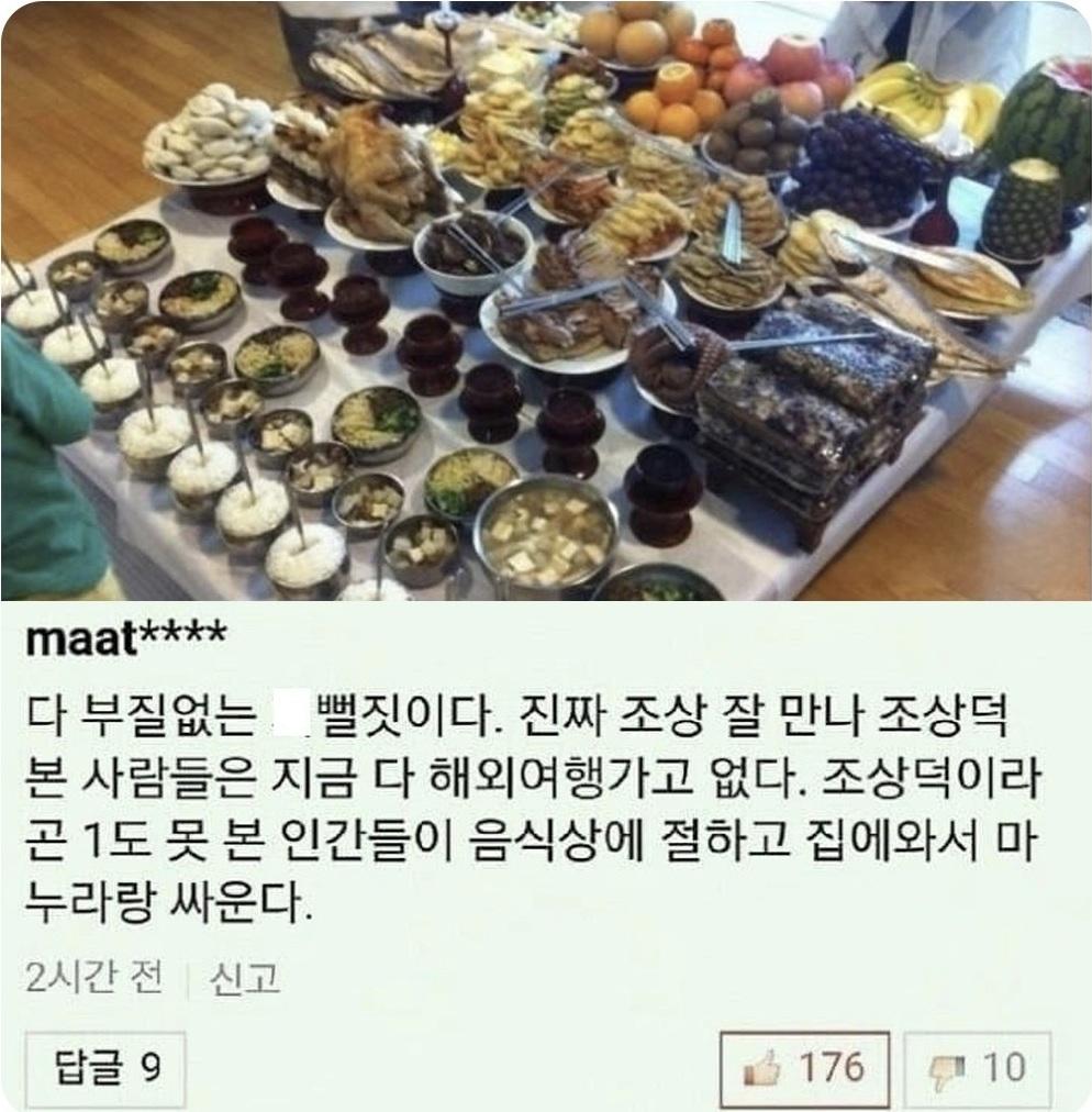 제사 문화 전체를 뒤집어 놓은 전설의 댓글