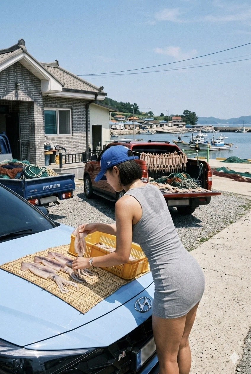 Ai한테 시골 사는 자동차 애호가 여성 그려달랬는데...jpg