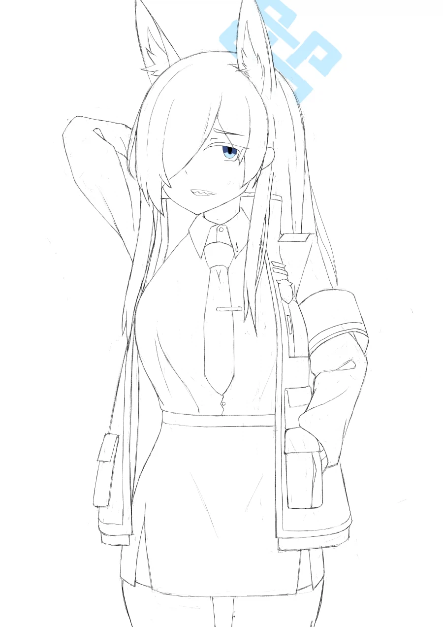 블아) 부끄러운 칸나 그림(선화만)_2.webp