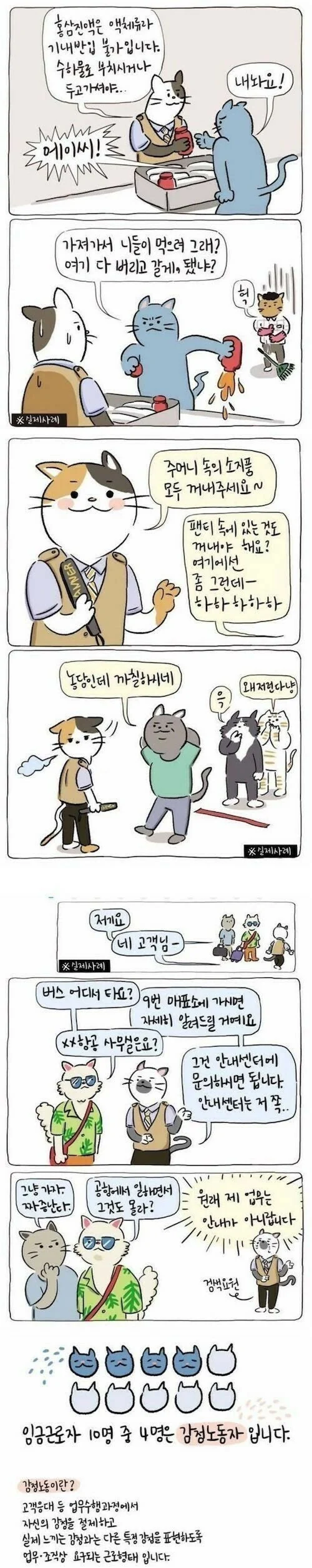 공항진상들 특징...