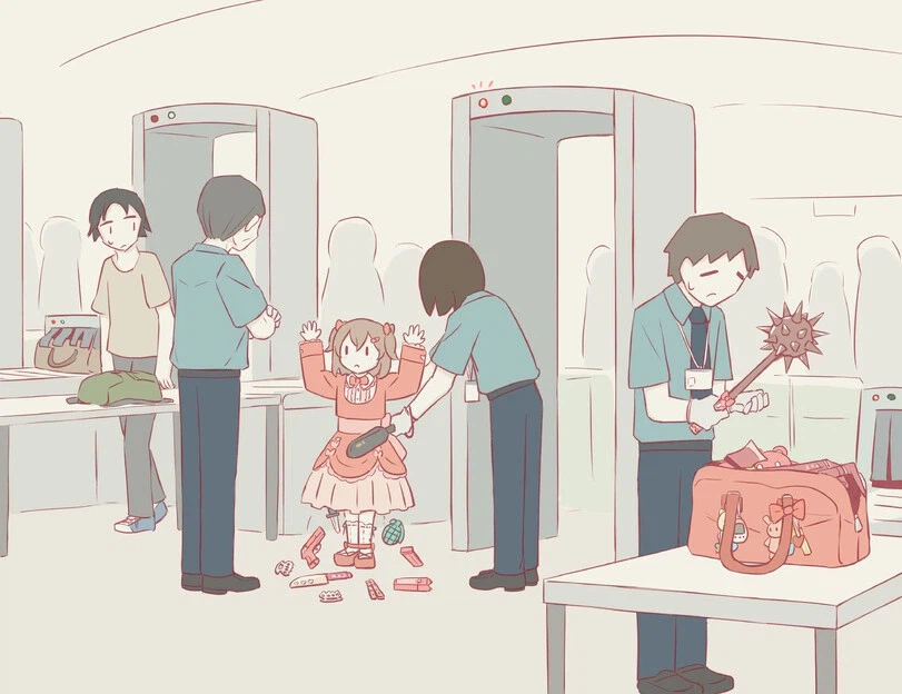 공항에서 걸린 마법소녀 만화.manhwa